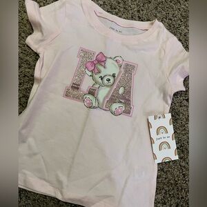 just be Pastel Pink Tee with Rainbow Tag